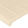 Tête de lit à LED Crème 100x5x118/128 cm Tissu 