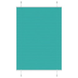 Store plissé vert pétrole 100x100 cm largeur du tissu 99,4cm 