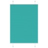 Store plissé vert pétrole 100x100 cm largeur du tissu 99,4cm 
