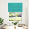 Store plissé vert pétrole 100x100 cm largeur du tissu 99,4cm 
