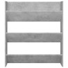 Armoires à chaussures murales 2 pcs Gris béton 80x18x90 cm 