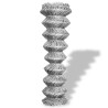 Clôture à mailles losangées Acier galvanisé 15x1 m Argenté 