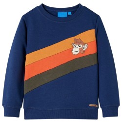 Sweatshirt pour enfants bleu marine 140 