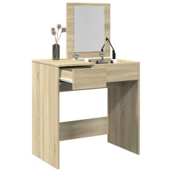 Coiffeuse avec miroir chêne sonoma 73x46,5x120 cm 