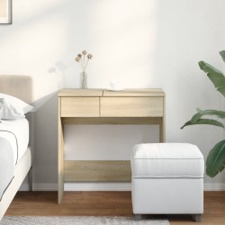 Coiffeuse avec miroir chêne sonoma 73x46,5x120 cm 