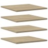 Panneau de bibliothèque 4pcs Chêne sonoma 40x40x1,5cm Aggloméré 