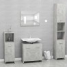 Meubles de salle de bain Gris béton Bois d'ingénierie 