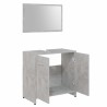 Meubles de salle de bain Gris béton Bois d'ingénierie 