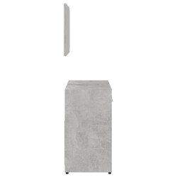 Meubles de salle de bain Gris béton Bois d'ingénierie 