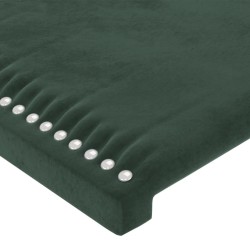 Têtes de lit 4 pcs Vert foncé 90x5x78/88 cm Velours 