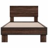 Cadre de lit sans matelas chêne marron 90x190 cm 