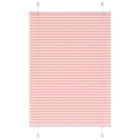 Store plissé rose 100x100 cm largeur du tissu 99,4 cm polyester 