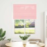 Store plissé rose 100x100 cm largeur du tissu 99,4 cm polyester 