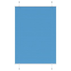 Store plissé bleu 100x100 cm largeur du tissu 99,4 cm polyester 