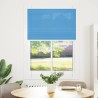 Store plissé bleu 100x100 cm largeur du tissu 99,4 cm polyester 