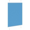 Store plissé bleu 100x100 cm largeur du tissu 99,4 cm polyester 