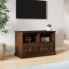 Meuble TV chêne marron 80x35x50 cm bois d'ingénierie 