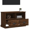 Meuble TV chêne marron 80x35x50 cm bois d'ingénierie 