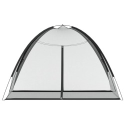 Moustiquaire mongole avec portes 220 maille noir 200x120x130 cm 
