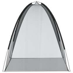 Moustiquaire mongole avec portes 220 maille noir 200x120x130 cm 