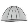 Moustiquaire mongole avec portes 220 maille noir 200x120x130 cm 