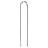 Piquets de tente 12 pcs en forme de U 30cm Ø7mm acier galvanisé 