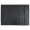 Tapis rectangulaire gris 70x100 cm bambou 