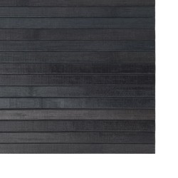 Tapis rectangulaire gris 70x100 cm bambou 