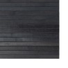 Tapis rectangulaire gris 70x100 cm bambou 