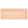 Comptoir de salle de bain 100x40x(2-4)cm bois massif non traité 