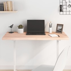 Dessus de table 100x40x(2-4) cm bois de chêne massif non traité 