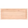 Dessus de table 100x40x(2-4) cm bois de chêne massif non traité 