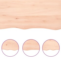 Dessus de table 100x40x(2-4) cm bois de chêne massif non traité 