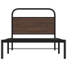 Cadre de lit sans matelas 107x203 cm chêne marron 