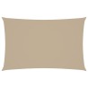 Voile de parasol tissu oxford rectangulaire 5x8 m beige 