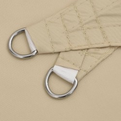 Voile de parasol tissu oxford rectangulaire 5x8 m beige 