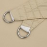 Voile de parasol tissu oxford rectangulaire 5x8 m beige 