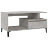 Table basse Gris béton 90x49x45 cm Bois d'ingénierie 