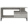 Table basse Gris béton 90x49x45 cm Bois d'ingénierie 