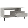 Table basse Gris béton 90x49x45 cm Bois d'ingénierie 