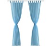 Rideau fin Turquoise 140x225 cm 2 pcs 
