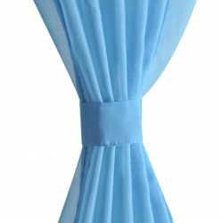 Rideau fin Turquoise 140x225 cm 2 pcs 