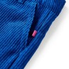 Pantalons pour enfants velours côtelé bleu cobalt 140 