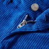 Pantalons pour enfants velours côtelé bleu cobalt 140 