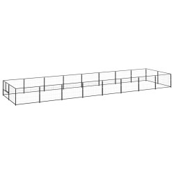 Chenil Noir 16 m² Acier 