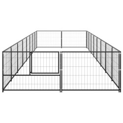 Chenil Noir 16 m² Acier 