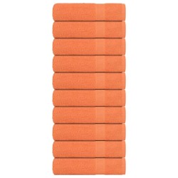 Serviettes de bain 10 pcs orange 100x150 cm 360 g/m² 100% coton 