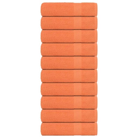 Serviettes de bain 10 pcs orange 100x150 cm 360 g/m² 100% coton 