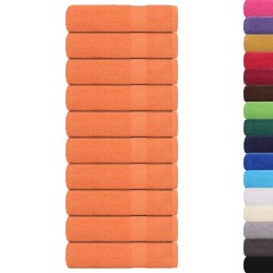 Serviettes de bain 10 pcs orange 100x150 cm 360 g/m² 100% coton 