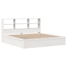 Cadre de lit sans matelas blanc 180x200 cm bois massif de pin 